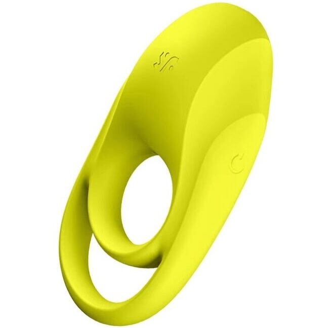 SATISFYER - SPECTACULAR DUO ANILLO VIBRADOR AMARILLO - Accesorios para el pene - El Arte del Placer
