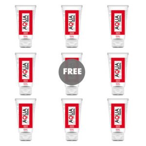 AQUA TRAVEL - LUBRICANTE BASE AGUA SABOR PIRULETA - 50 ML 8+1 GRATIS - DROGUERÍA - El Arte del Placer