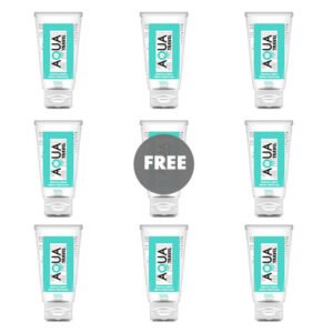 AQUA TRAVEL - LUBRICANTE BASE AGUA SABOR FRUTAS TROPICALES - 50 ML 8+1 GRATIS - DROGUERÍA - El Arte del Placer