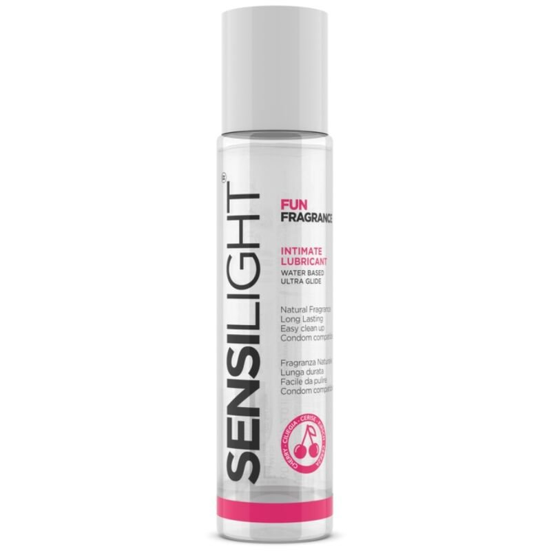 INTIMATELINE - SENSILIGHT LUBRICANTE BASE AGUA CEREZA 60 ML - Con deliciosos Sabores - El Arte del Placer