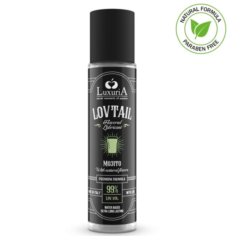 INTIMATELINE - LUXURIA LOVTAIL LUBRICANTE BASE AGUA MOJITO 60 ML - Con deliciosos Sabores - El Arte del Placer