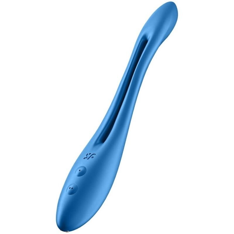 SATISFYER - ELASTIC GAME MULTI VIBRADOR AZUL - Estimuladores - El Arte del Placer