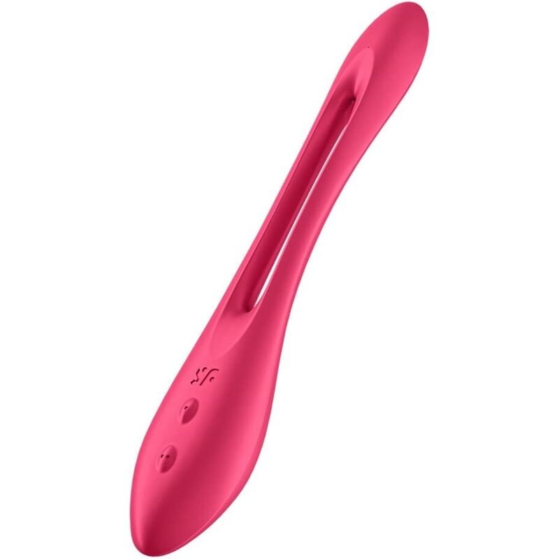 SATISFYER - ELASTIC JOY MULTI VIBRADOR ROJO - Estimuladores - El Arte del Placer