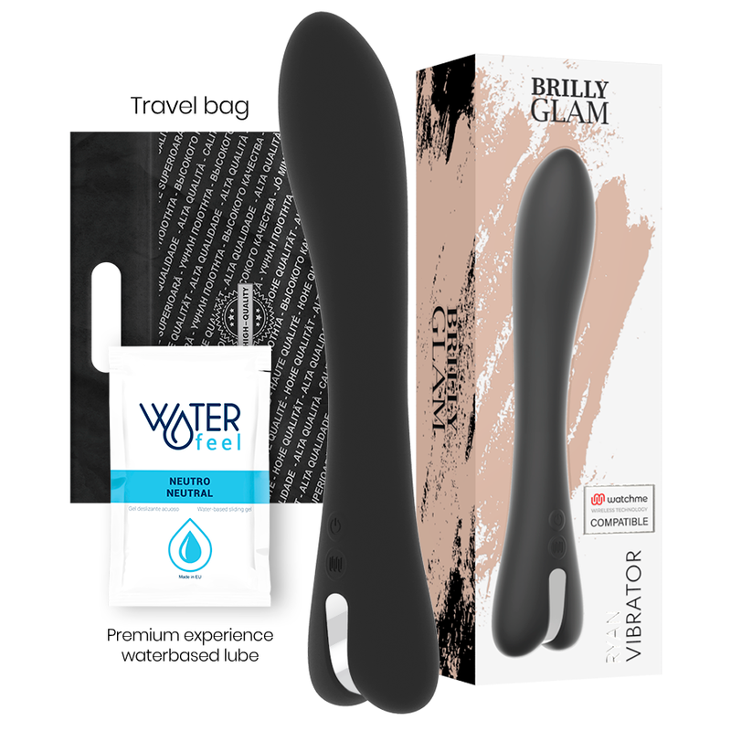 BRILLY GLAM - RYAN VIBRADOR + MANDO CONTROL REMOTO WATCHME - JUGUETES BIENESTAR - El Arte del Placer