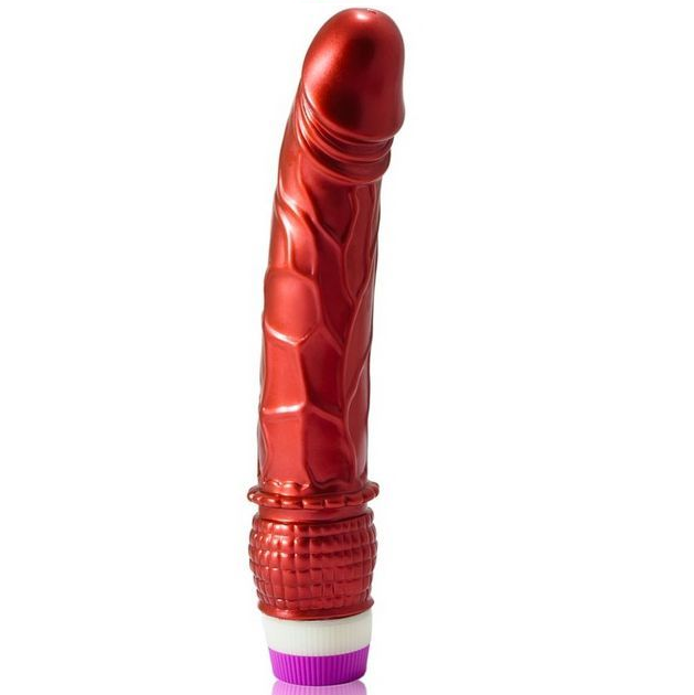 BAILE - VIBRADOR ROJO REALÍSTICO 23 CM - JUGUETES BIENESTAR - El Arte del Placer