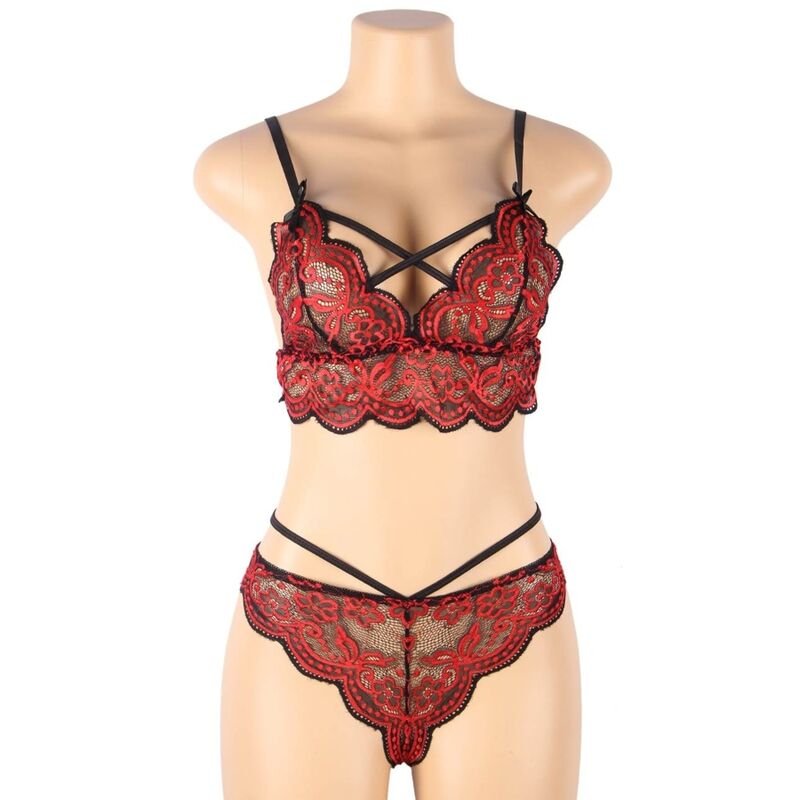 SUBBLIME - SET DOS PIEZAS TOP Y PANTIES ENCAJE S/M - Imagen 9