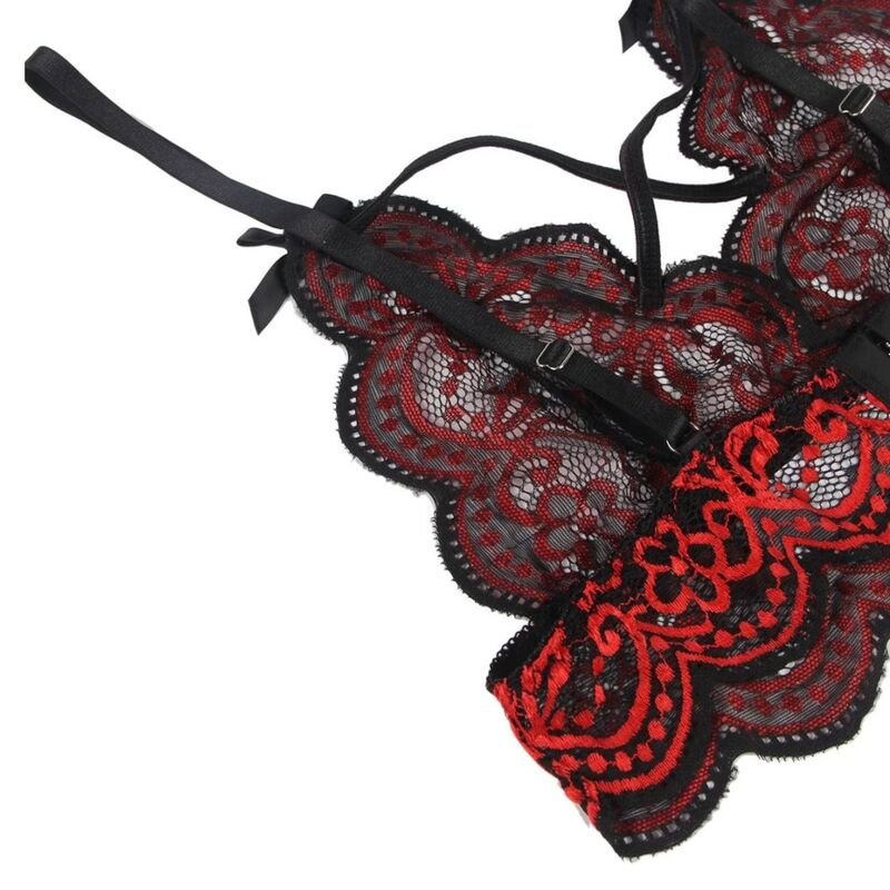 SUBBLIME - SET DOS PIEZAS TOP Y PANTIES ENCAJE S/M - Imagen 7