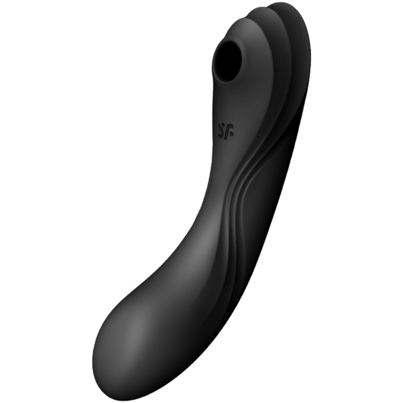SATISFYER - CURVY TRINITY 4 ESTIMULADOR Y VIBRADOR NEGRO - Estimuladores - El Arte del Placer
