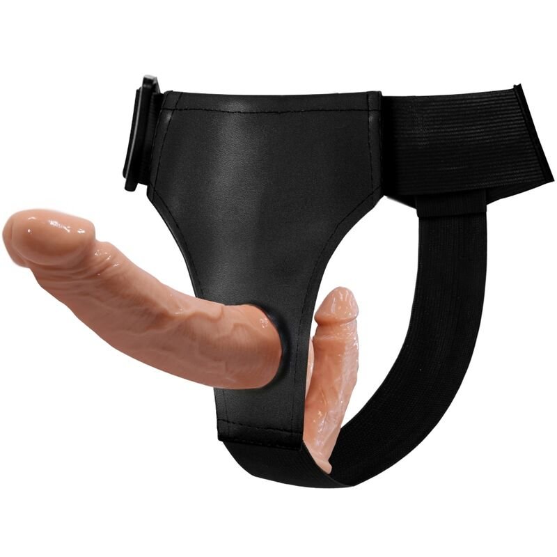 BAILE - ULTRA PASSIONATE HARNESS DILDOS DOBLES CON ARNÉS - Dildos sin Vibración - El Arte del Placer