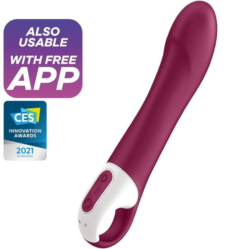 SATISFYER - BIG HEAT VIBRADOR PUNTO G - JUGUETES BIENESTAR - El Arte del Placer