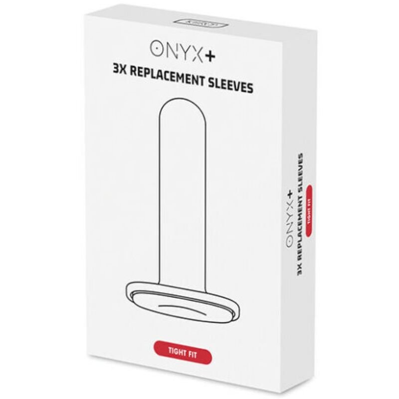 KIIROO - ONYX+ FUNDA DE REPUESTO 3 UNIDADES - AJUSTE APRETADO - JUGUETES BIENESTAR - El Arte del Placer