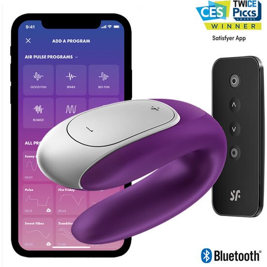SATISFYER – DOUBLE FUN PARTNER VIBRADOR - JUGUETES BIENESTAR - El Arte del Placer