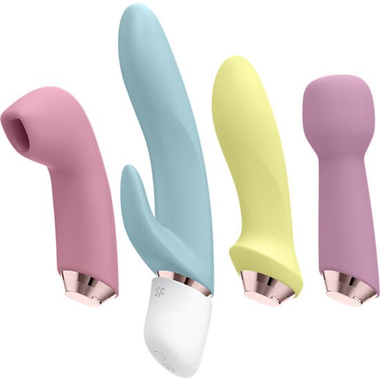 SATISFYER - MARVELOUS FOUR SET VIBRADOR & SUCCIONADOR - JUGUETES BIENESTAR - El Arte del Placer