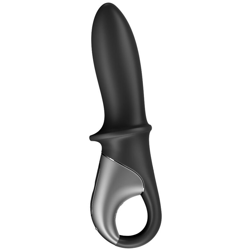 SATISFYER - HOT PASSION VIBRADOR ANAL APP NEGRO - JUGUETES BIENESTAR - El Arte del Placer