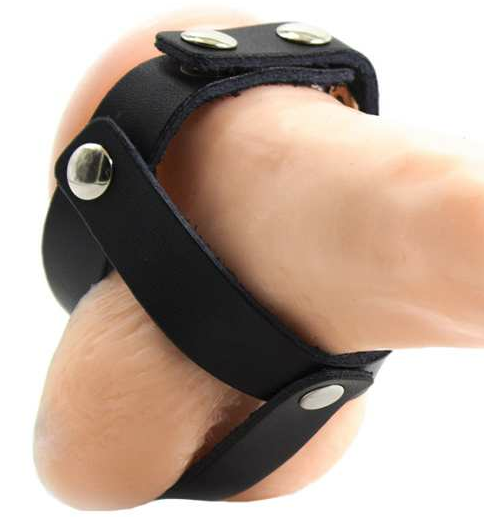 OHMAMA FETISH - FUNDA CUERO DE CASTIDAD PARA TESTÍCULOS - Accesorios para el pene - El Arte del Placer