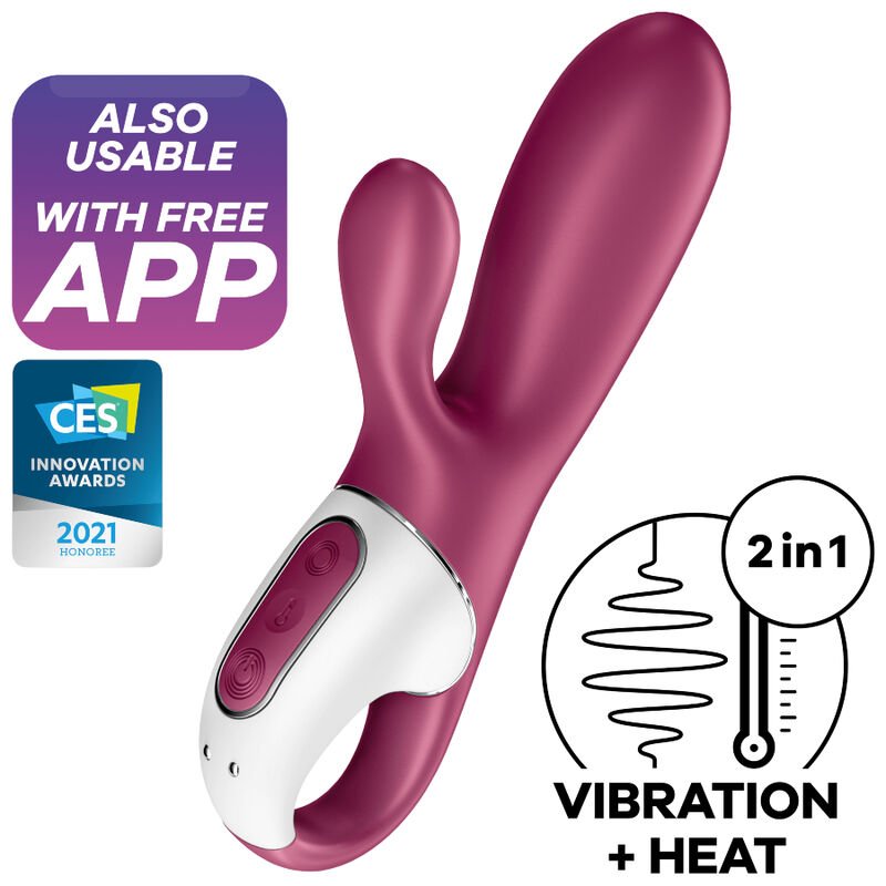 SATISFYER - HOT BUNNY VIBRADOR PUNTO G - JUGUETES BIENESTAR - El Arte del Placer