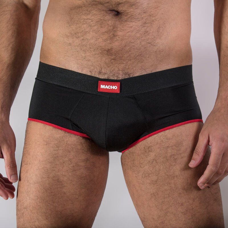 MACHO - MS24R CALZONCILLO BRIEF DARK ROJO XL - Lencería Hombre - El Arte del Placer