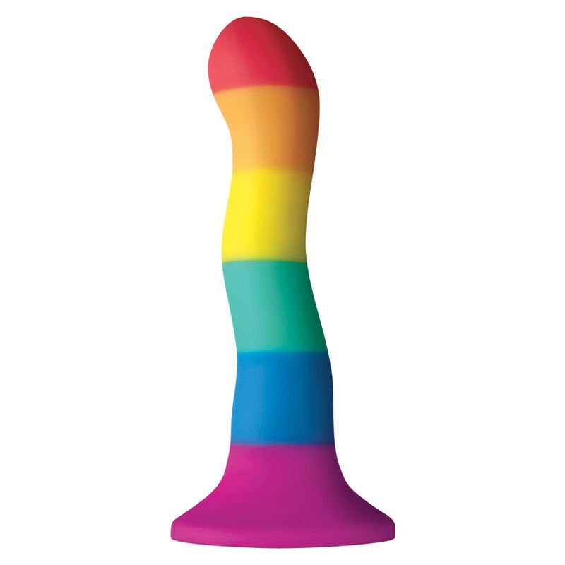 PRIDE - DILDO WAVE BANDERA LGBT 17 CM - Dildos sin Vibración - El Arte del Placer
