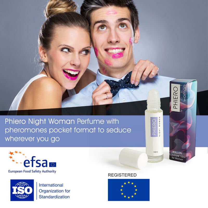 500 COSMETICS - PHIERO NIGHT WOMAN PERFUME FEROMONAS CON ROLL-ON - DROGUERÍA - El Arte del Placer