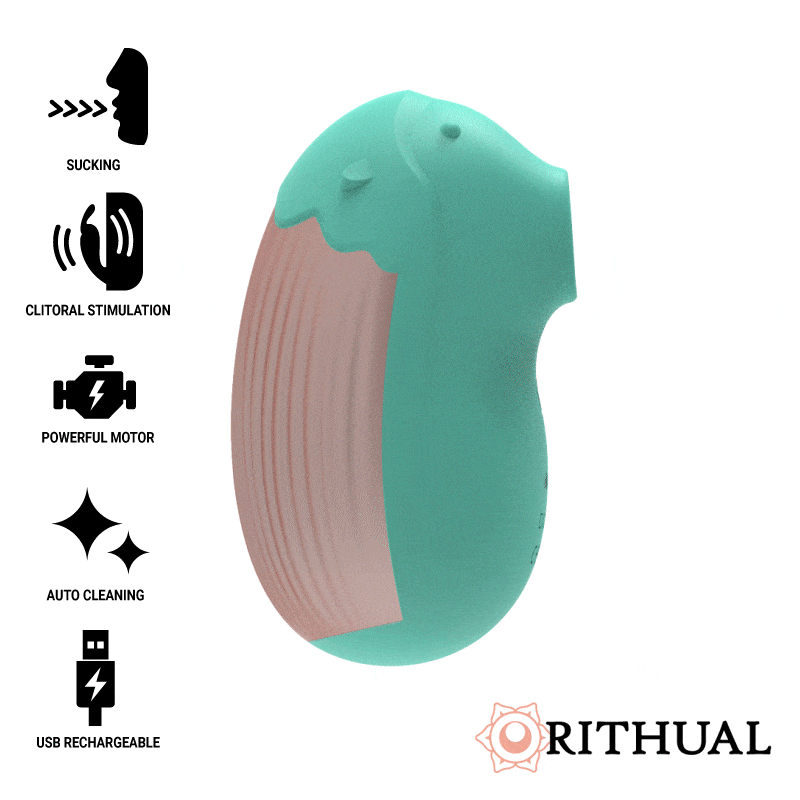 RITHUAL - SHUSHU 2.0 NEW GENERATION CLITORAL AQUA - JUGUETES BIENESTAR - El Arte del Placer
