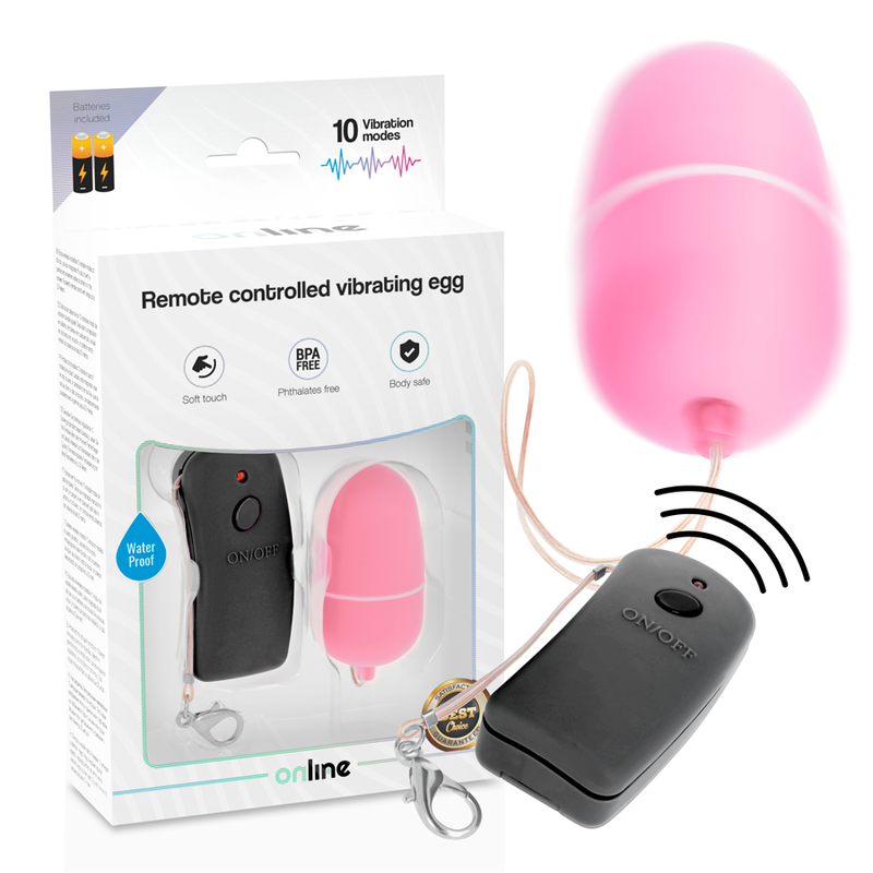 ONLINE – HUEVO VIBRADOR CON MANDO CONTROL REMOTO - JUGUETES BIENESTAR - El Arte del Placer