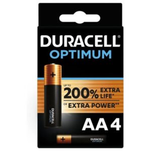 DURACELL - OPTIMUM 200 PILA ALCALINA AA LR6 BLISTER*4 - ARTÍCULOS VARIOS - El Arte del Placer