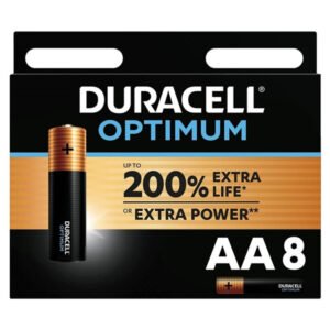 DURACELL - OPTIMUM 200 PILA ALCALINA AA LR6 BLISTER*8 - ARTÍCULOS VARIOS - El Arte del Placer