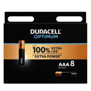 DURACELL - OPTIMUM PILA ALCALINA AAA LR03 BLISTER*8 - ARTÍCULOS VARIOS - El Arte del Placer
