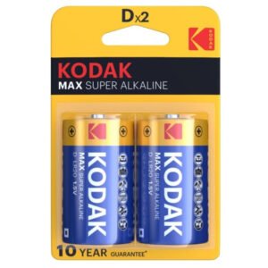 KODAK - MAX PILA ALCALINA D LR20 BLISTER*2 - ARTÍCULOS VARIOS - El Arte del Placer