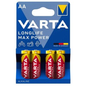 VARTA - MAX POWER PILA ALCALINA AA LR6 BLISTER*4 - ARTÍCULOS VARIOS - El Arte del Placer