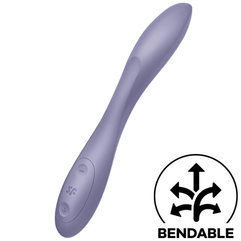 SATISFYER - G-SPOT FLEX 2 MULTI VIBRADOR MORADO - 100% Sumergible - El Arte del Placer