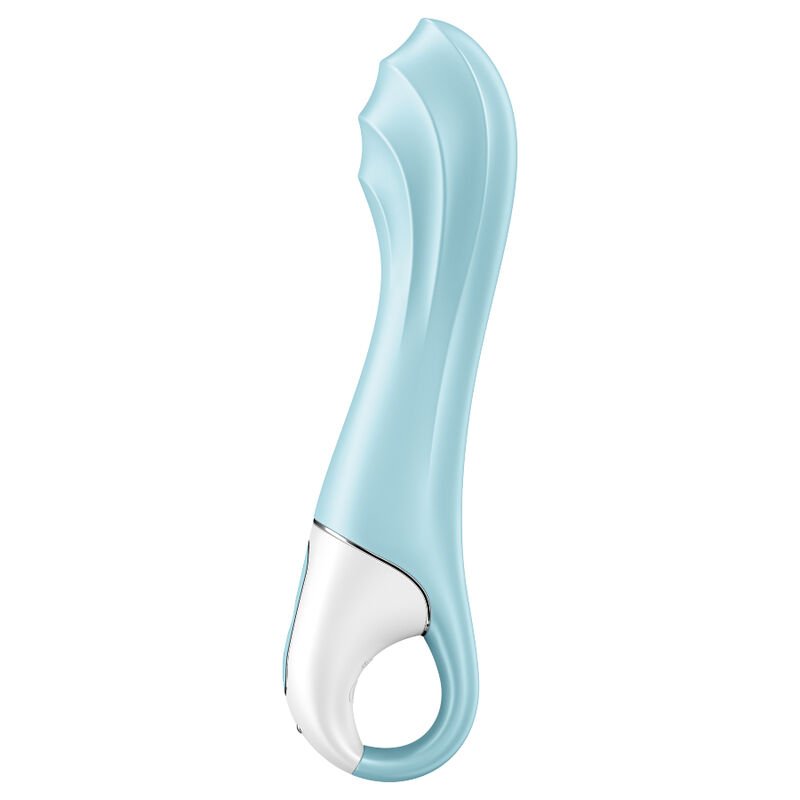 SATISFYER - AIR PUMP VIBRATOR 5+ VIBRADOR PUNTO G INFLABLE APP AZUL - JUGUETES BIENESTAR - El Arte del Placer