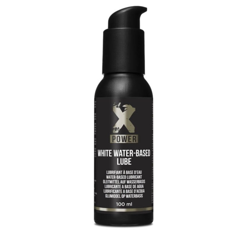 XPOWER - LUBRICANTE BLANCO BASE AGUA 100 ML - DROGUERÍA - El Arte del Placer