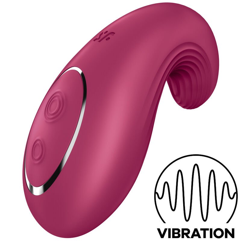 SATISFYER - DIPPING DELIGHT VIBRADOR LAY-ON ROJO - Estimuladores - El Arte del Placer