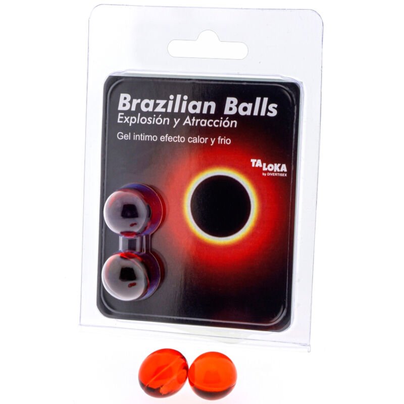 TALOKA - BRAZILIAN BALLS GEL EXCITANTE EFECTO CALOR Y FRÍO 2 BOLAS - DROGUERÍA - El Arte del Placer
