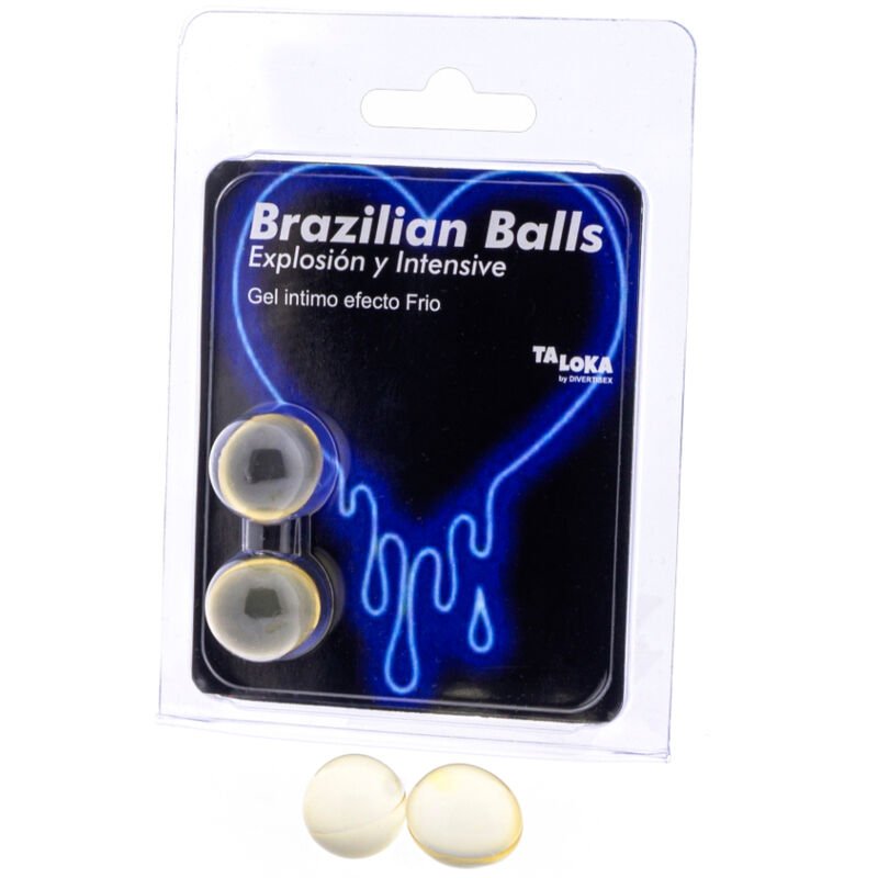 TALOKA - BRAZILIAN BALLS GEL EXCITANTE EFECTO FRIO Y VIBRACIÓN 2 BOLAS - DROGUERÍA - El Arte del Placer
