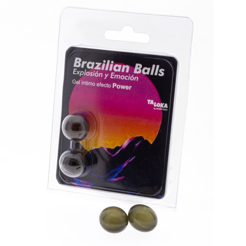 TALOKA - BRAZILIAN BALLS GEL EXCITANTE EFECTO POWER 2 BOLAS - Bolas Brazilian Balls - El Arte del Placer
