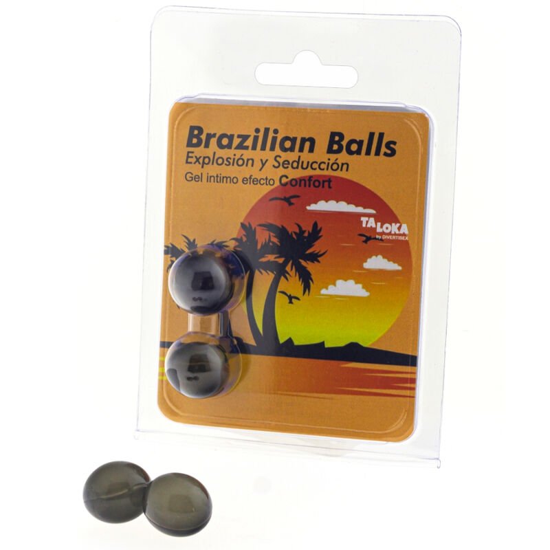 TALOKA - BRAZILIAN BALLS GEL EXCITANTE EFECTO CONFORT 2 BOLAS - Bolas Brazilian Balls - El Arte del Placer