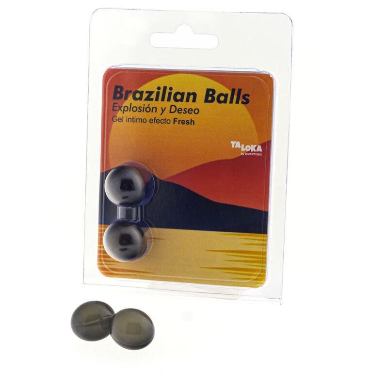 TALOKA - BRAZILIAN BALLS GEL EXCITANTE EFECTO FRESCOR 2 BOLAS - Bolas Brazilian Balls - El Arte del Placer