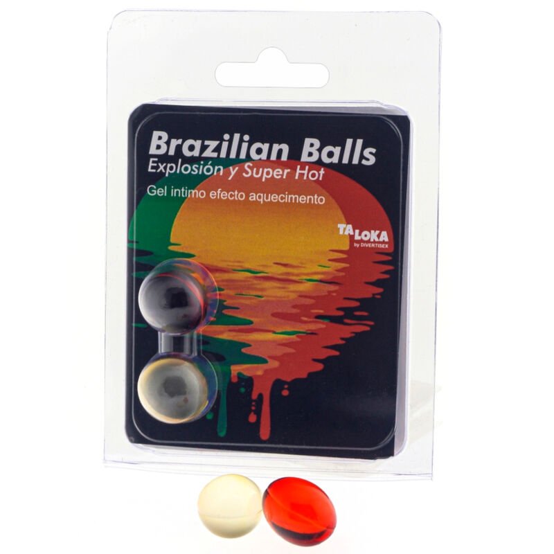 TALOKA - BRAZILIAN BALLS GEL EXCITANTE EFECTO SUPER CALIENTE 2 BOLAS - Bolas Brazilian Balls - El Arte del Placer