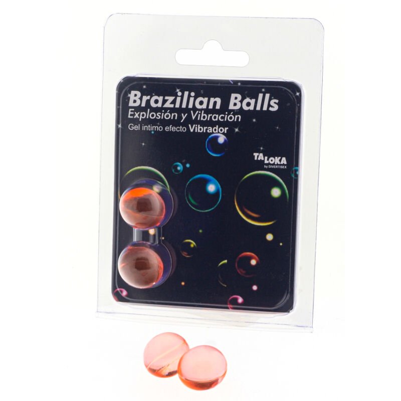 TALOKA - BRAZILIAN BALLS GEL EXCITANTE EFECTO VIBRACIÓN 2 BOLAS - Bolas Brazilian Balls - El Arte del Placer