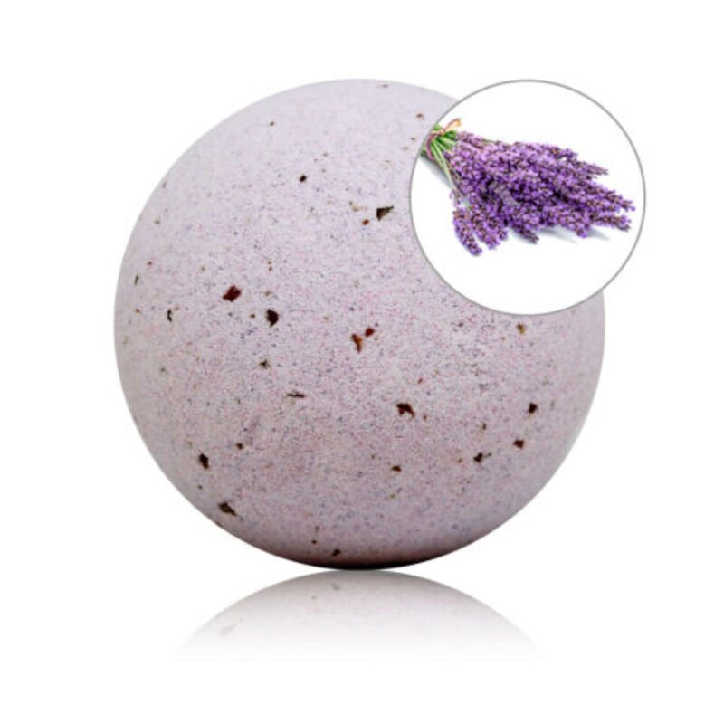TALOKA - BOMBA DE BAÑO CON AROMA LAVANDA Y PÉTALOS DE ROSA - DROGUERÍA - El Arte del Placer