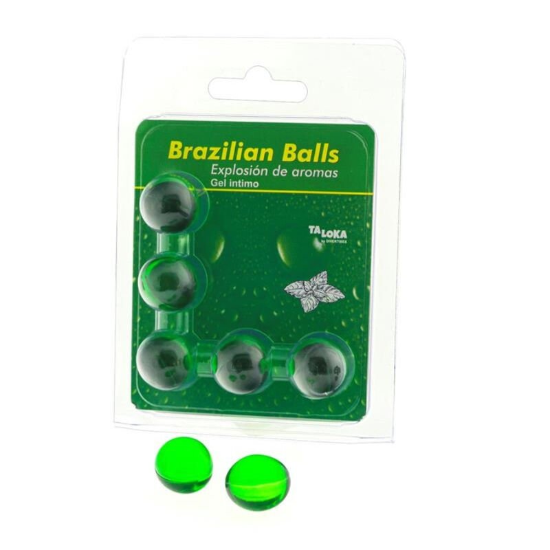 TALOKA - BRAZILIAN BALLS GEL ÍNTIMO MENTA 5 BOLAS - Bolas Brazilian Balls - El Arte del Placer