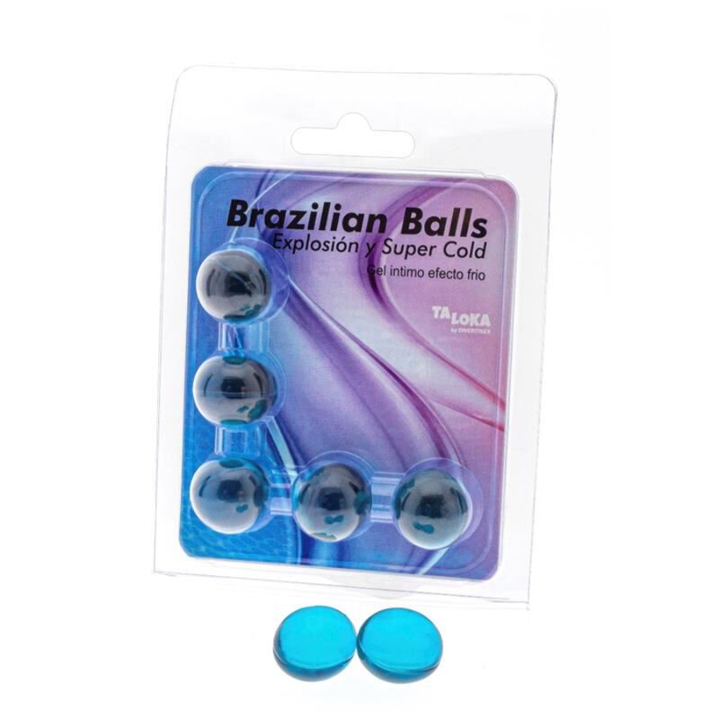 TALOKA - BRAZILIAN BALLS GEL EXCITANTE EFECTO FRÍO 5 BOLAS - DROGUERÍA - El Arte del Placer