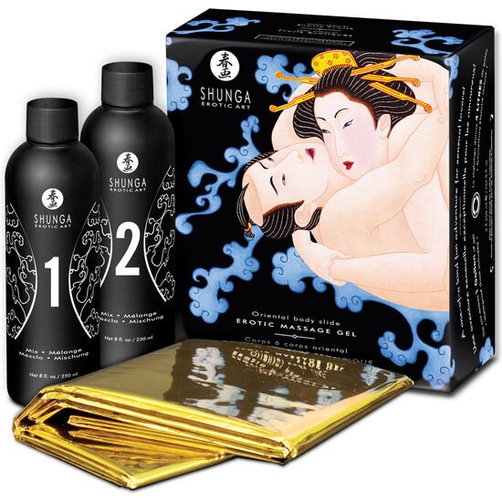 SHUNGA - GEL DE MASAJE ERÓTICO CUERPO A CUERPO ORIENTAL FRUTAS EXÓTICAS - DROGUERÍA - El Arte del Placer