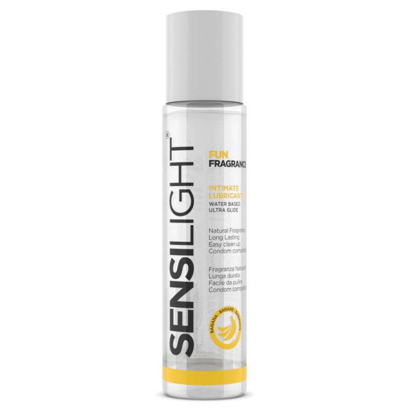 INTIMATELINE - SENSILIGHT LUBRICANTE BASE AGUA PLATANO 60 ML - Con deliciosos Sabores - El Arte del Placer