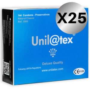 UNILATEX - PRESERVATIVOS  NATURALES 144 UDS X 25 UDS - Normales - El Arte del Placer
