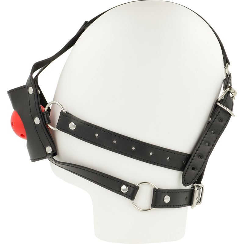 OHMAMA FETISH - ARNÉS DE CABEZA DE BOCA ABIERTA - BDSM & BONDAGE - El Arte del Placer