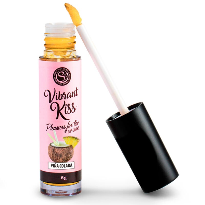 SECRETPLAY - LIP GLOSS VIBRANT KISS - PIÑA COLADA - DROGUERÍA - El Arte del Placer