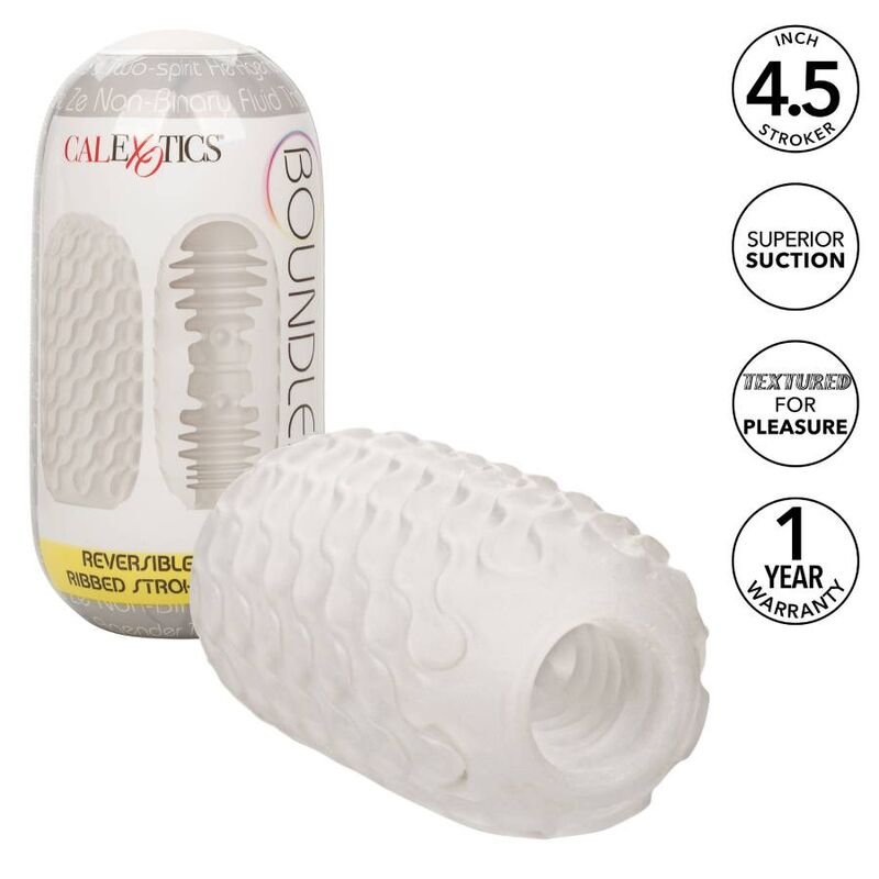 CALEXOTICS - REVERSIBLE RIBBED STROKER - JUGUETES BIENESTAR - El Arte del Placer